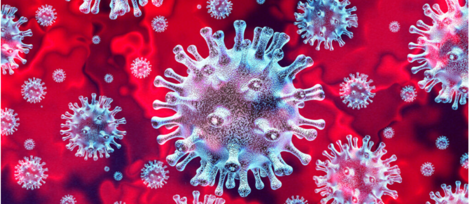 Illustration av coronavirus